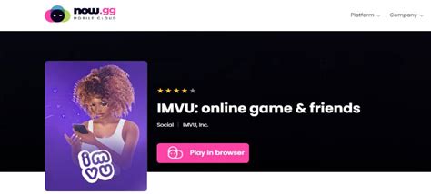 Now gg imvu - Jun 28, 2022 · This video will tell you how to play the IMVU game in your browser on Chromebooks (other devices work too!) using a FREE cloud gaming service called now.gg. Link to unblocker website → https... 